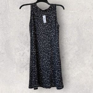 NWT - Ann Taylor Loft Outlet Leopard Print Summer Tank Strap Dress Womans S